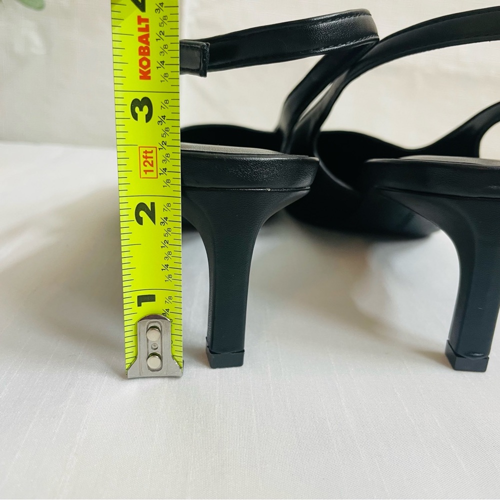 Karl Lagerfeld Paris Heels Black logo charms Size US 9 M - Picture 6 of 10
